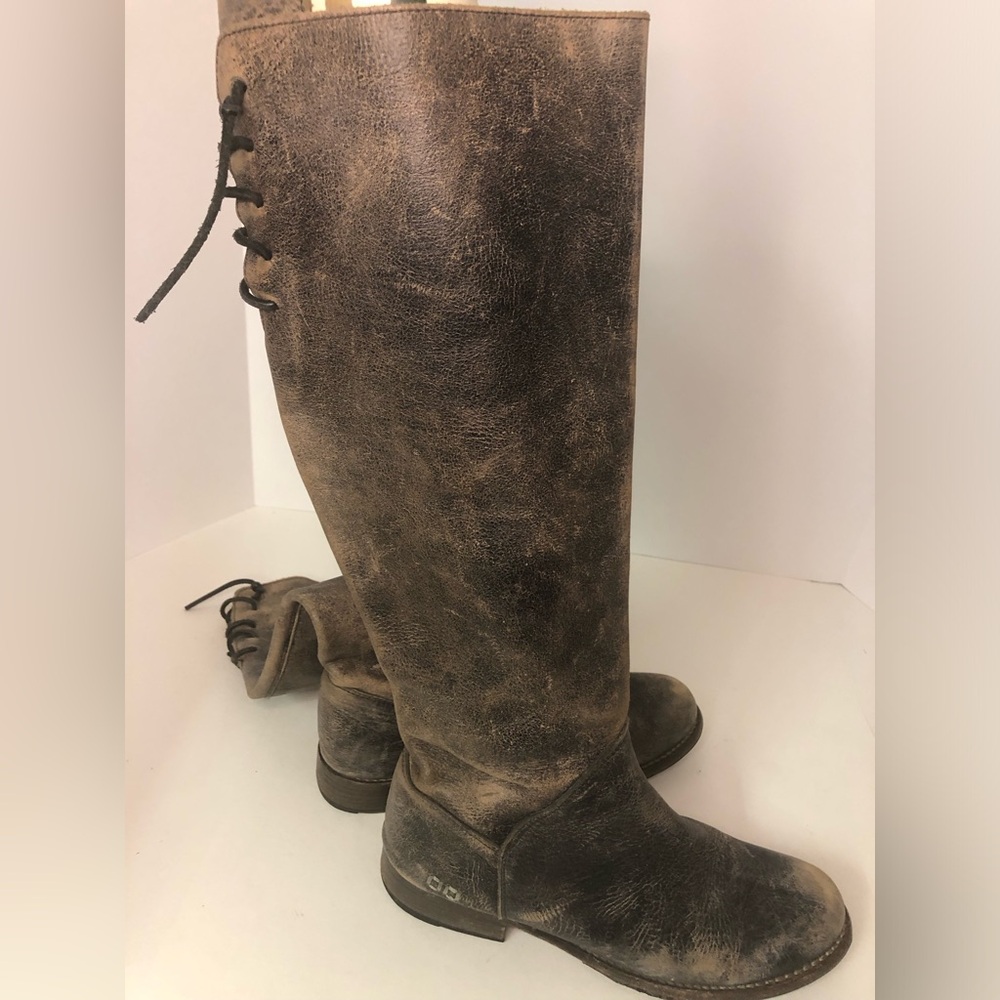 Bedstu Manchester distressed brown boots